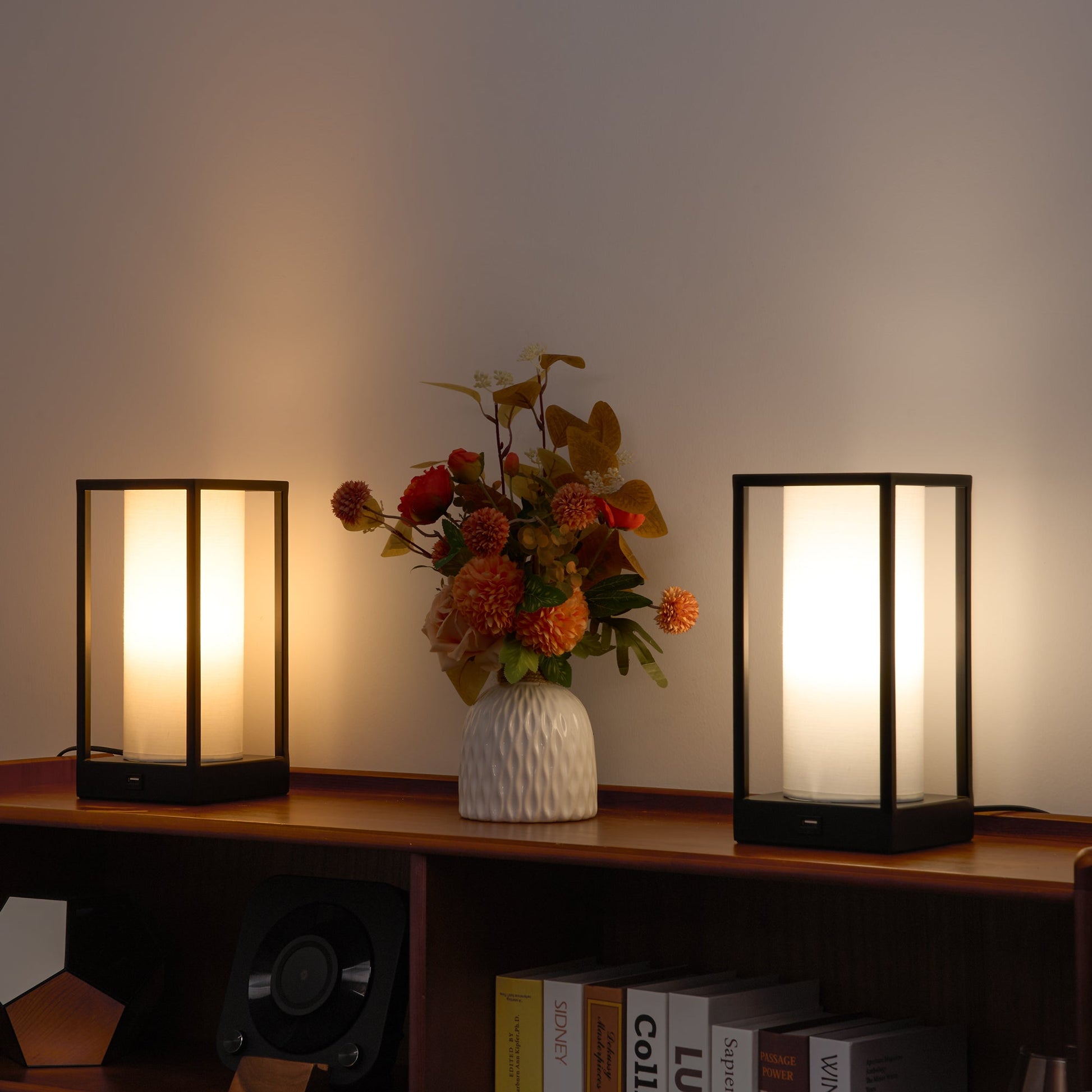 Hokkaido Table Lamp with Phone Charger - Bedroom Decor Lamp Online