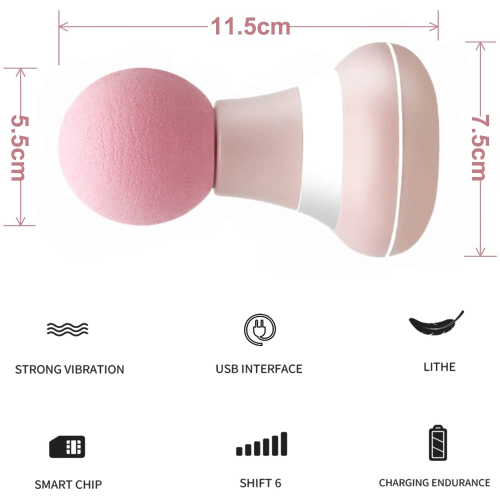 Mini Handheld Massage Gun - 6 Speed Electric Fitness Massager 2025
